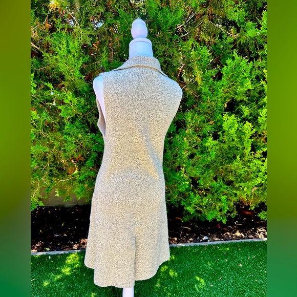 Monteau Women’s Gray/Tan Long Sleeveless Vest XS - Picture 4 of 4